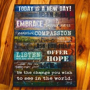 Rectangle BLOCK ART hanging wall decor